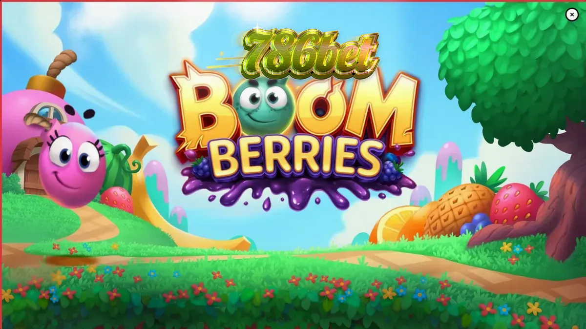 Boomberries স্লট গেমের রঙিন এবং ফলের থিমযুক্ত ইন্টারফেস